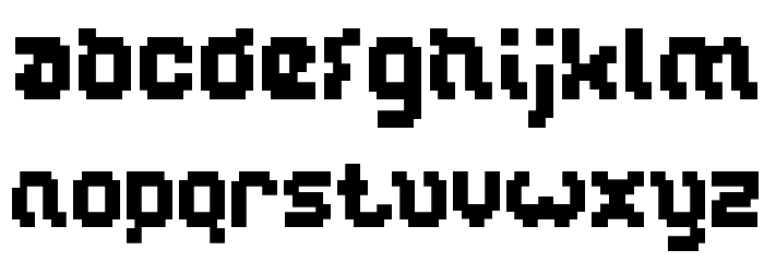 GLITCH-Light Font LOWERCASE