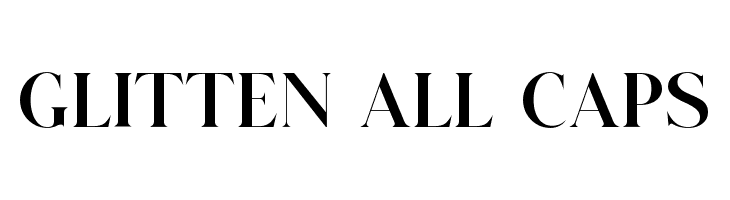 GLITTEN ALL CAPS  font caratteri gratis
