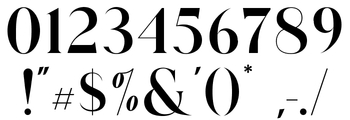 GLITTEN ALL CAPS Font OTHER CHARS