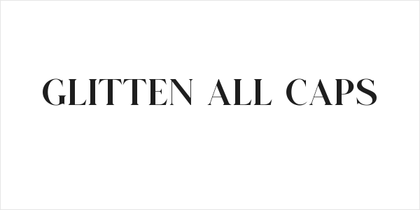 GLITTEN ALL CAPS Logo