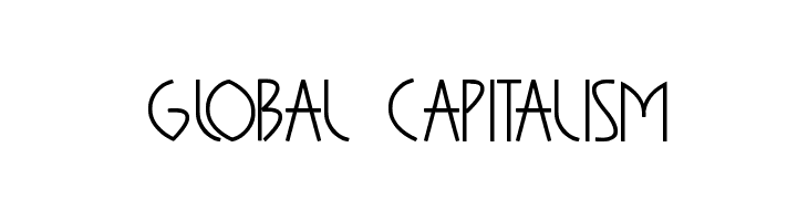 GLOBAL CAPITALISM  नि: शुल्क फ़ॉन्ट्स डाउनलोड