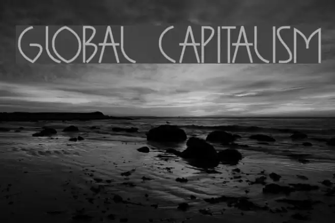 GLOBAL CAPITALISM Font examples