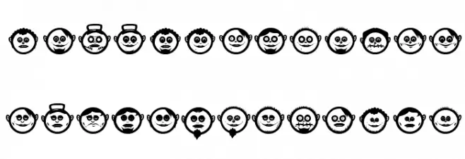 GLOBEFACE01 Schriftart Groß