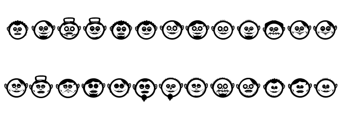 GLOBEFACE01 Font LOWERCASE