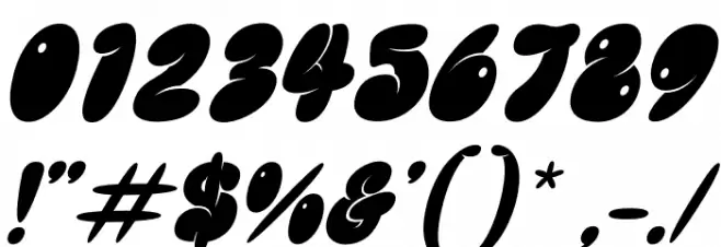 GLOREST SHUFLE Italic خط محارف أخرى
