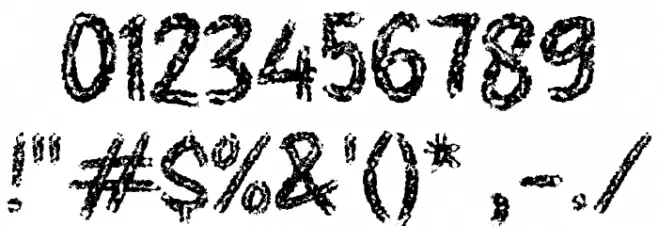 GLOW FIRE Font OTHER CHARS