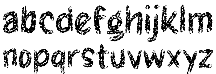 GLOW FIRE Font LOWERCASE