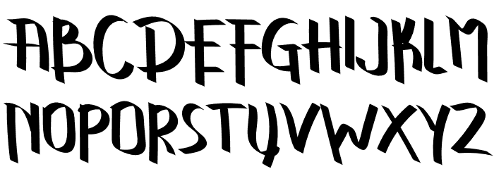 GLOWING ZONE Schriftart Groß
