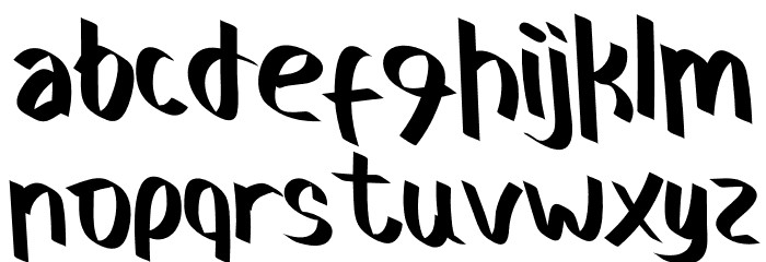 GLOWING ZONE Font LOWERCASE