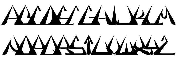 GlOrY BoLd Font LOWERCASE