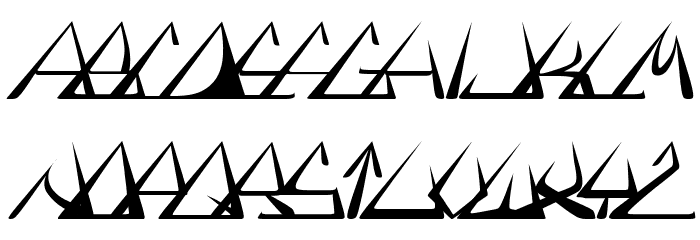 GlOrY ItAlIc Font LOWERCASE