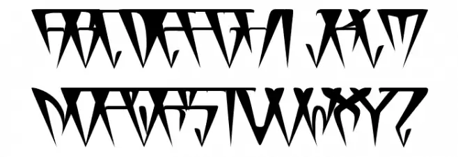GlOrY ThIn BoLd フォント 大文字