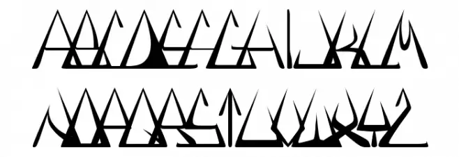 GlOrY ThIn फ़ॉन्ट लोअरकेस