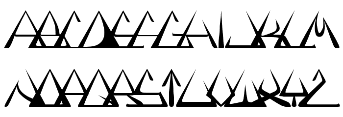 GlOrY Font LOWERCASE