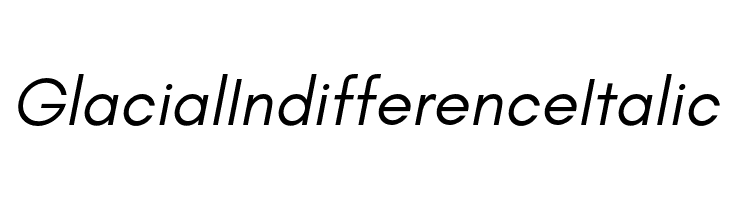 glacial indifference font family quarkxpress
