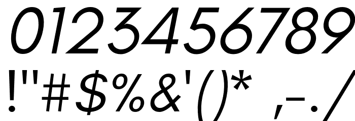 Glacial Indifference Italic Font OTHER CHARS