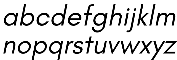 Glacial Indifference Italic Font LOWERCASE