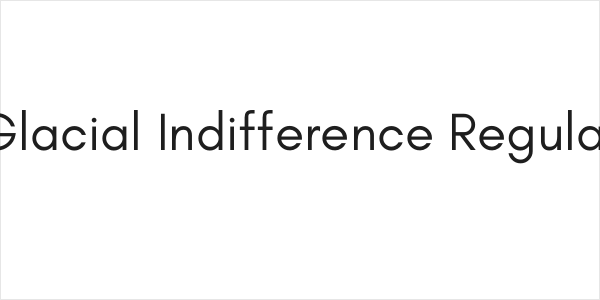 Glacial Indifference Regular Logo