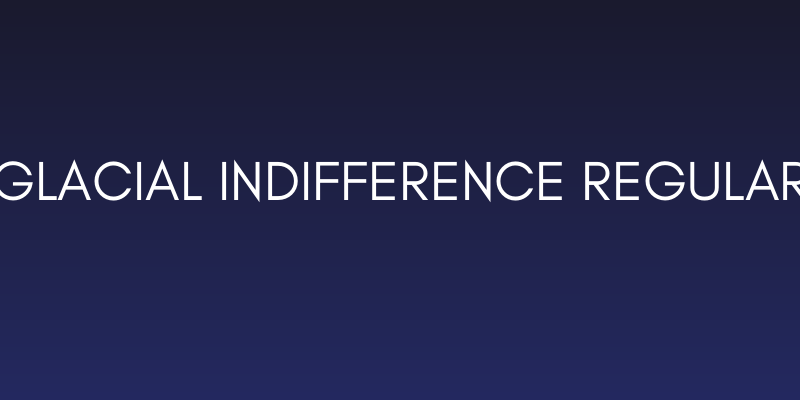 Glacial Indifference Regular Social Header