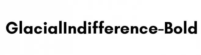 GlacialIndifference-Bold  تنزيل الخطوط