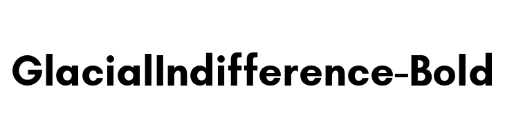 GlacialIndifference-Bold  لخطوط تنزيل