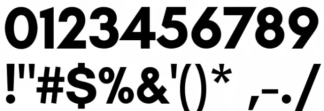GlacialIndifference-Bold Font OTHER CHARS