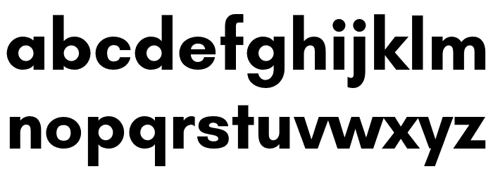 GlacialIndifference-Bold Font LOWERCASE