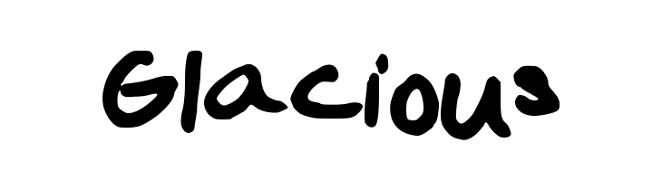 Glacious  Скачать бесплатные шрифты