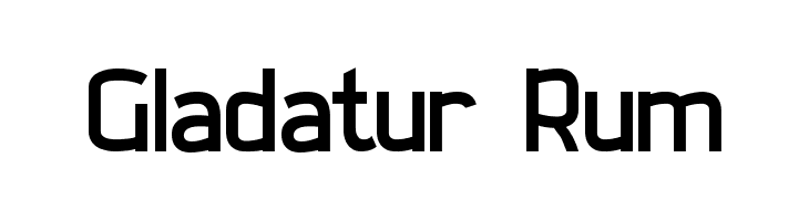 Gladatur Rum  Frei Schriftart Herunterladen