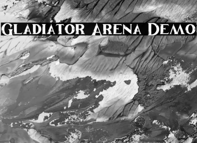 Gladiator Arena Demo Font examples