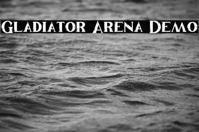 Gladiator Arena Demo Font examples