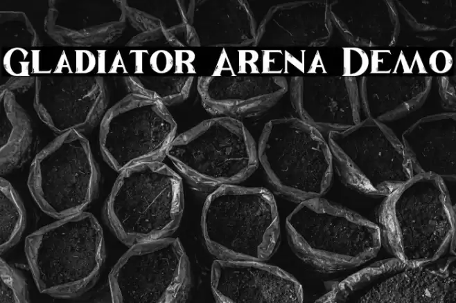 Gladiator Arena Demo Font examples