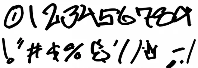 Gladiator Gruel Font OTHER CHARS