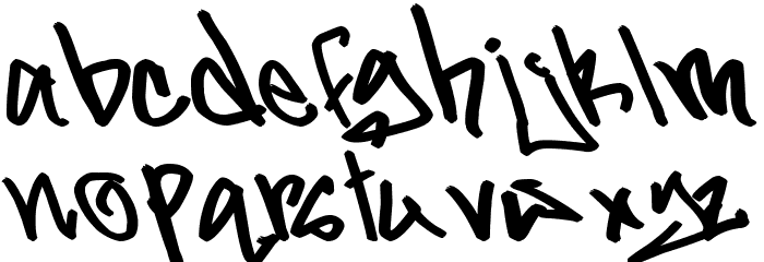 Gladiator Gruel Font LOWERCASE