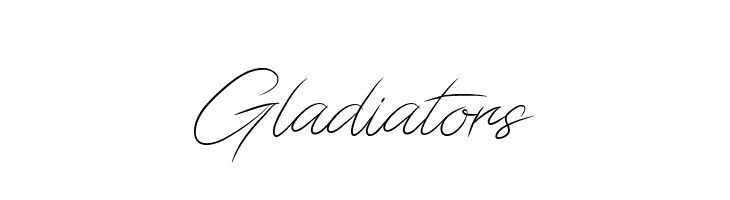 Gladiators  font caratteri gratis