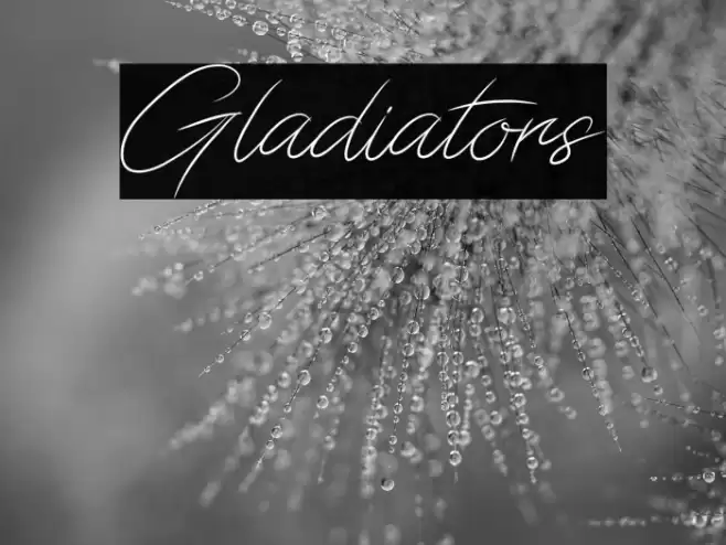 Gladiators Font examples