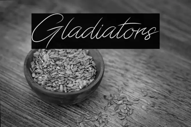 Gladiators Font examples
