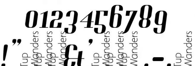 Gladifilthefte Font OTHER CHARS