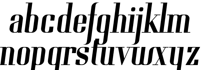 Gladifilthefte Font LOWERCASE
