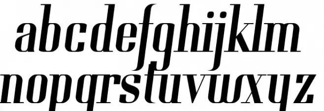 Gladifilthefte フォント 小文字