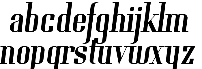 Gladifilthefte Font LOWERCASE
