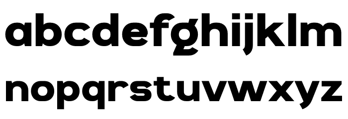 Gladine Font LOWERCASE