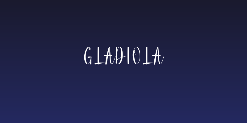 Gladiola Social Header
