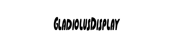 Gladiolus Display  Frei Schriftart Herunterladen