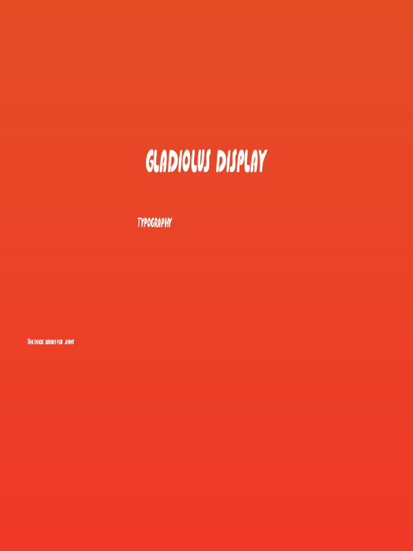 Gladiolus Display Poster