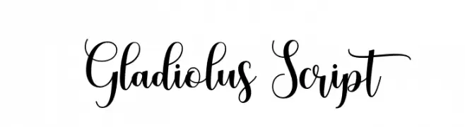 Gladiolus Script  नि: शुल्क फ़ॉन्ट्स डाउनलोड