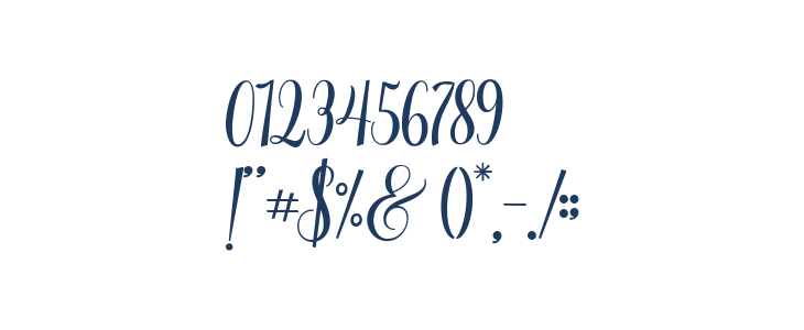 Gladiolus Script Other Characters