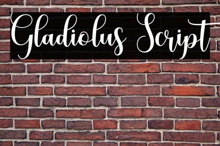 Gladiolus Script Example 1