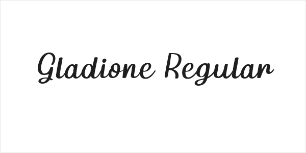 Gladione Regular Logo