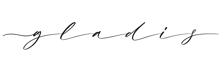Gladis  Frei Schriftart Herunterladen